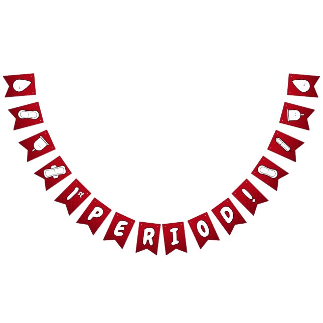 Bannière À Fanions 1ère période Rouge blanc mou Tampon Motif (Tout)