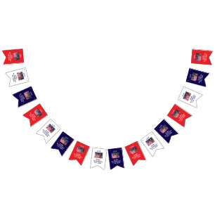 Bannière À Fanions 250e anniversaire USA Patriotic Flags Banner