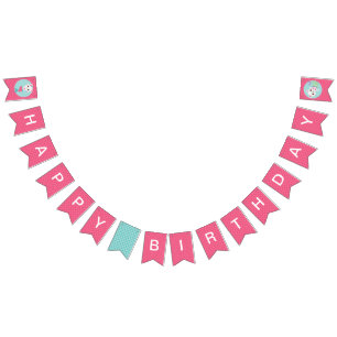 Bannière À Fanions Anniversaire de PurrMaid Sirène Kitty