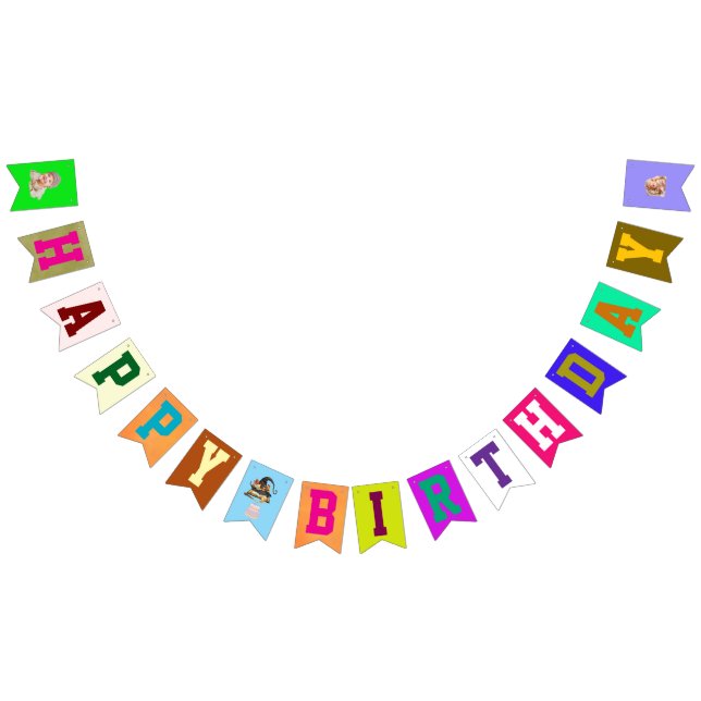 Bannière À Fanions Anniversaire d'Halloween pour enfants (Tout)