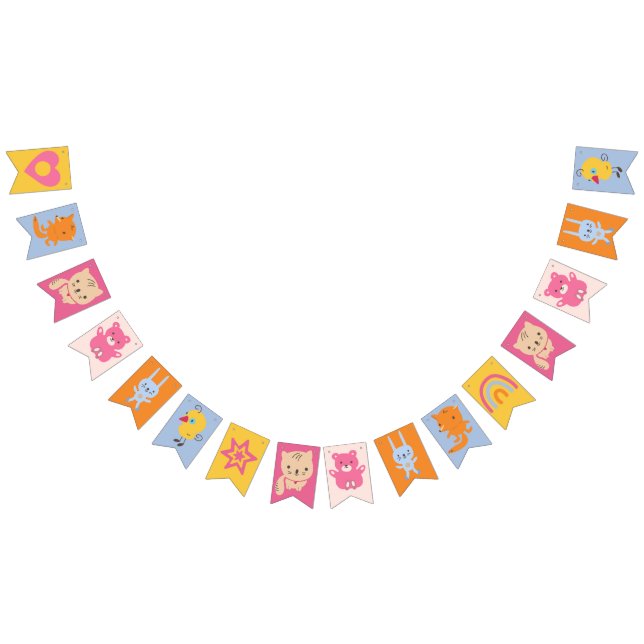 Bannière À Fanions Anniversaire enfant (Tout)