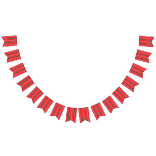 Bannière À Fanions arrière - plan rayé rouge et vert