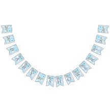 Baby shower Bébé Bleu Cute Chouette