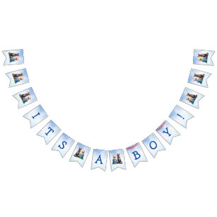 Bannière À Fanions Baby shower de bébé et berger allemand