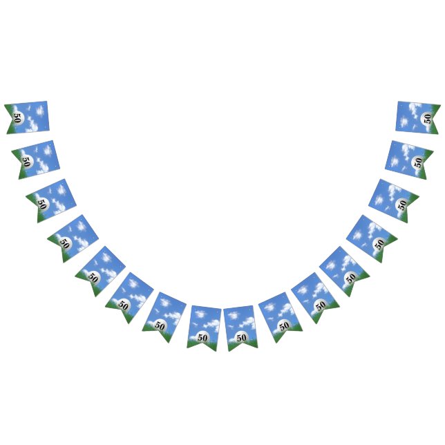 Bannière À Fanions Bal de golf pour 50e anniversaire Bunting Flags (Tout)