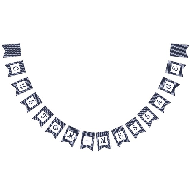 Bannière À Fanions Barrage de Preppy avec la marine (Tout)
