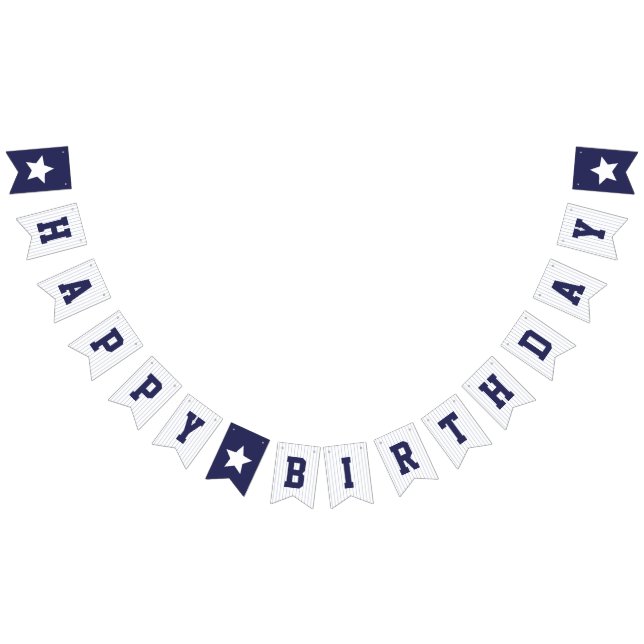 Bannière À Fanions Baseball Jersey - Sports Thème Anniversaire (Tout)