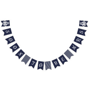 Bannière À Fanions Bientôt Être Mme Nautical Bunting