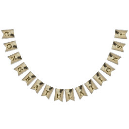 Bannière À Fanions Bienvenue Mariage Parties scintillant d'or Mariée 