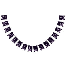 Bienvenue Mariage Party Violet Floral Frame