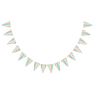 Bannière À Fanions Boho Rainbow Birthday Party Kinder