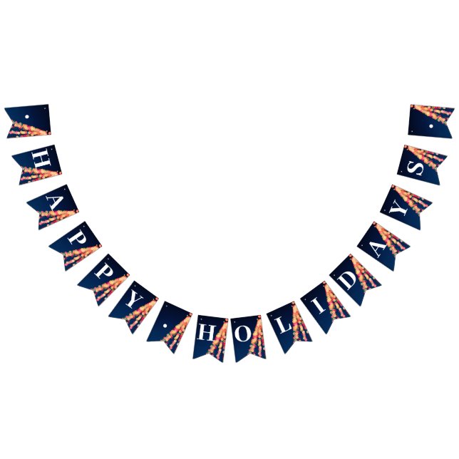 Bannière À Fanions Bokeh Tree Lights, Noël (Tout)