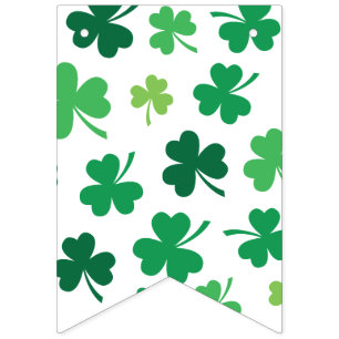 Bannière À Fanions Bonne Saint Patrick. Lucky Clover.