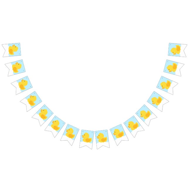 Bannière À Fanions Caoutchouc jaune (Tout)