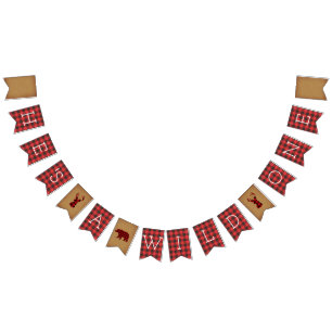 Bannière À Fanions C'est un sauvage   Premier Anniversaire