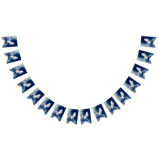 Bannière À Fanions Cloud horizontal (Tout)