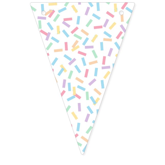 Bannière À Fanions Confetti Pastels (Sprinkles) (Premier drapeau)