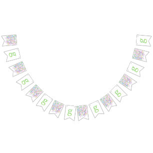 Bannière À Fanions Confettis en forme de lettre "G"