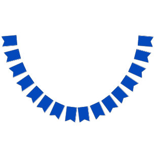 Bannière À Fanions Couleur de clé Chroma Bleu