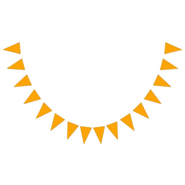 Bannière À Fanions couleur orange (Tout)