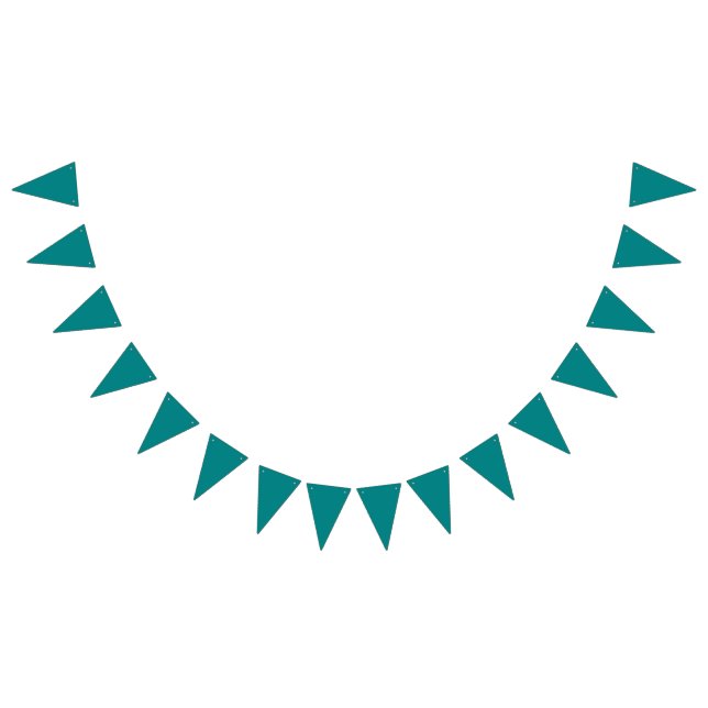 Bannière À Fanions couleur turquoise (Tout)