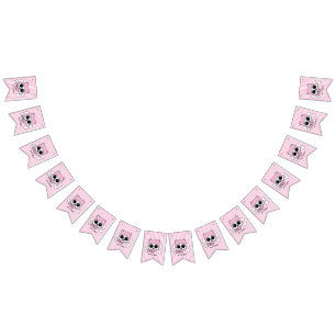 Bannière À Fanions Cute Baby Girl Skull