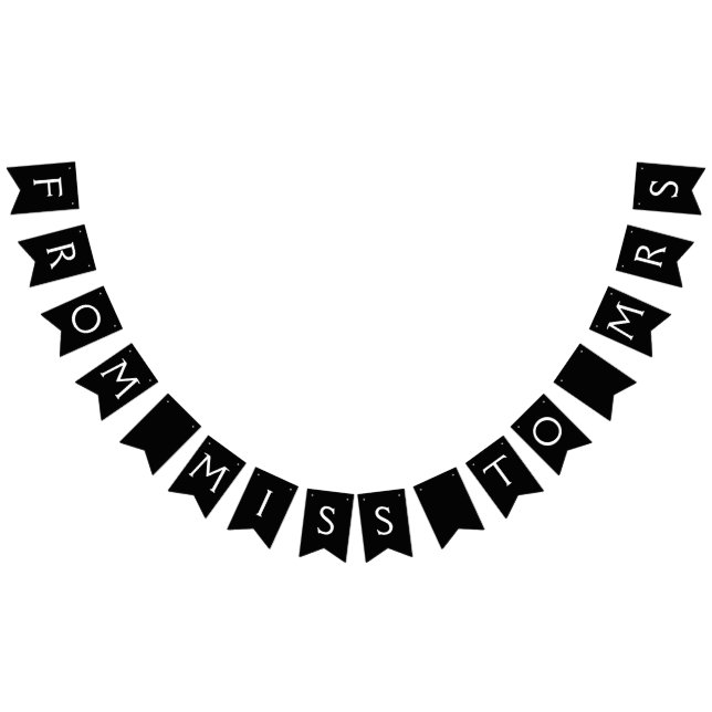 Bannière À Fanions De Miss À Mme (Tout)