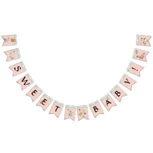 Bannière À Fanions Décor doux féerique de partie de baby shower de