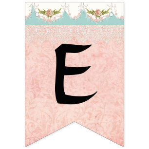 Bannière À Fanions Décor mignon de partie de nom de bébé de fille
