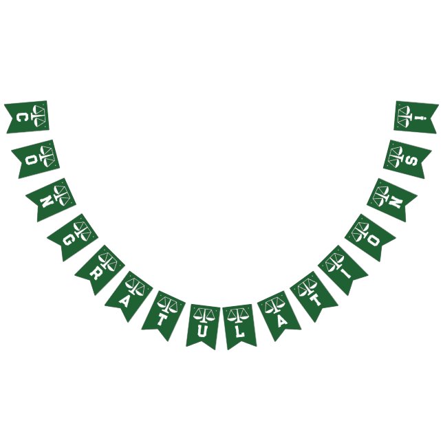 Bannière À Fanions Diplôme de droit unique (Tout)