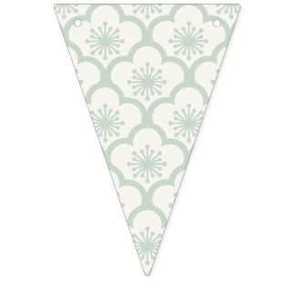 Bannière À Fanions Douce Sakura Muted Sage - Neutre