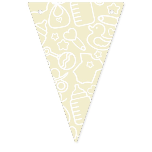 Bannière À Fanions Douces arroses Jaune (Premier drapeau)