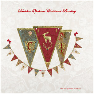 Bannière À Fanions Dresde Opulence de Noël