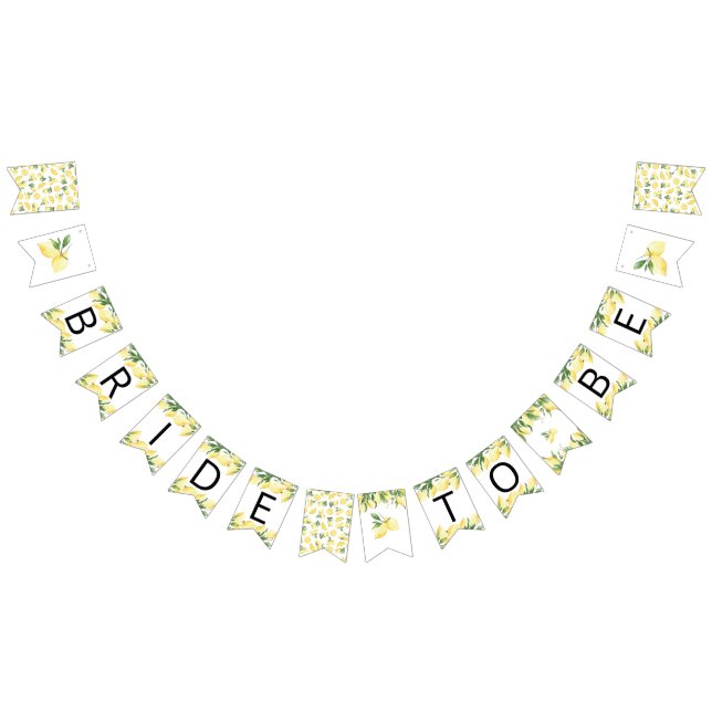 Bannière À Fanions Épouse De Citron Pour Être Fête des mariées Drapea (Tout)