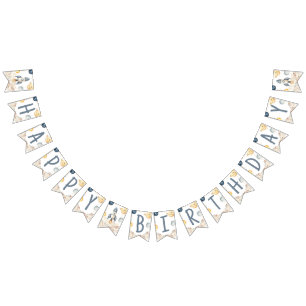 Bannière À Fanions Espace Premier Voyage Autour Du Soleil Anniversair