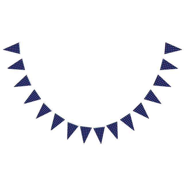 Bannière À Fanions Étoiles rouges blanches et bleues (Tout)