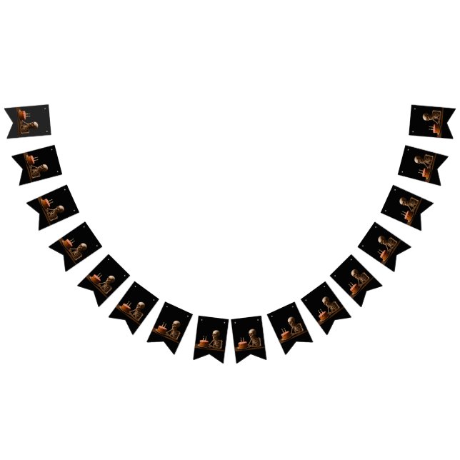 Bannière À Fanions Even Skeletons Deserve a Birthday Slice (Tout)