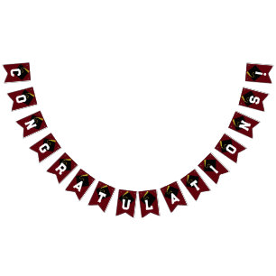 Bannière À Fanions Félicitations à Maroon