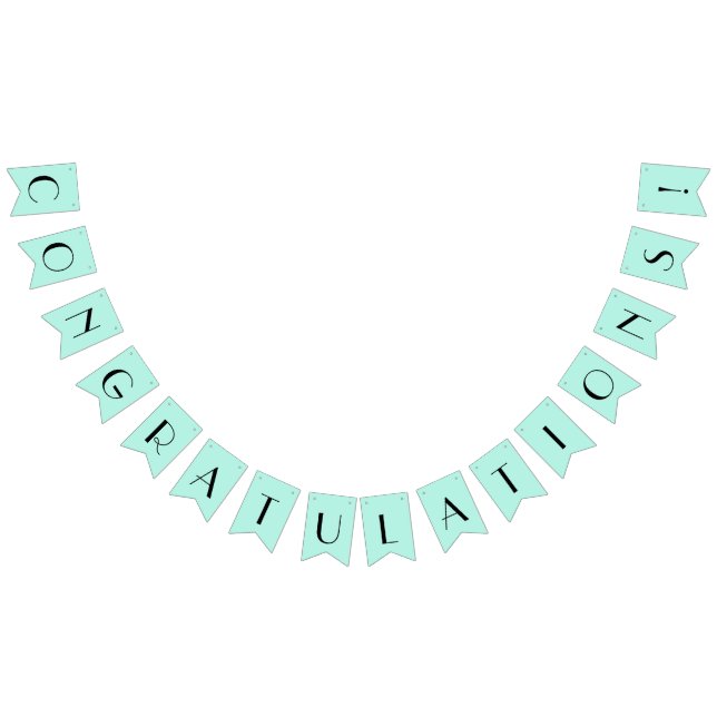 Bannière À Fanions Félicitations à Mint (Tout)