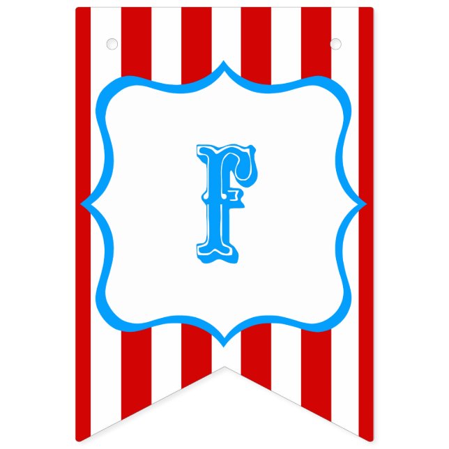 Bannière À Fanions Feliz Cumpleaños bandera - Circo (Premier drapeau)