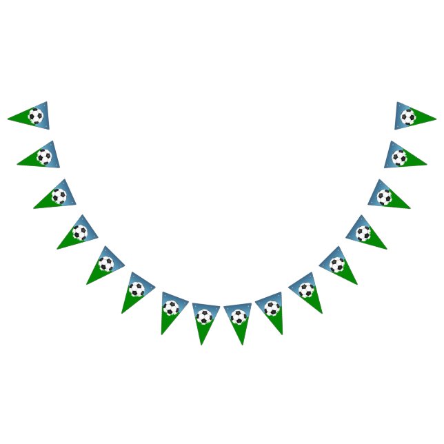 Bannière À Fanions Fête d'anniversaire de football (Tout)