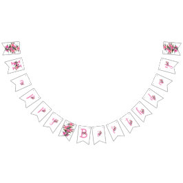 Bannière À Fanions Fleur rose