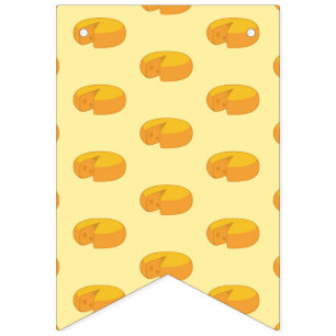 Bannière À Fanions Gouda Cheese Arrondit La Gastronomie Néerlandaise