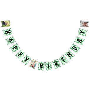 Bannière À Fanions Grenouille Joyeux anniversaire