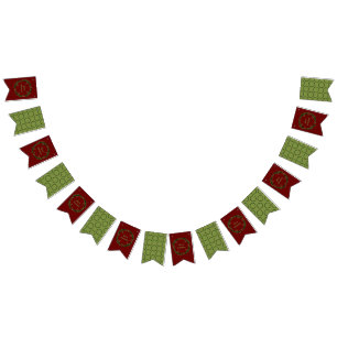 Bannière À Fanions Guirlande de Noël gothique personnalisée