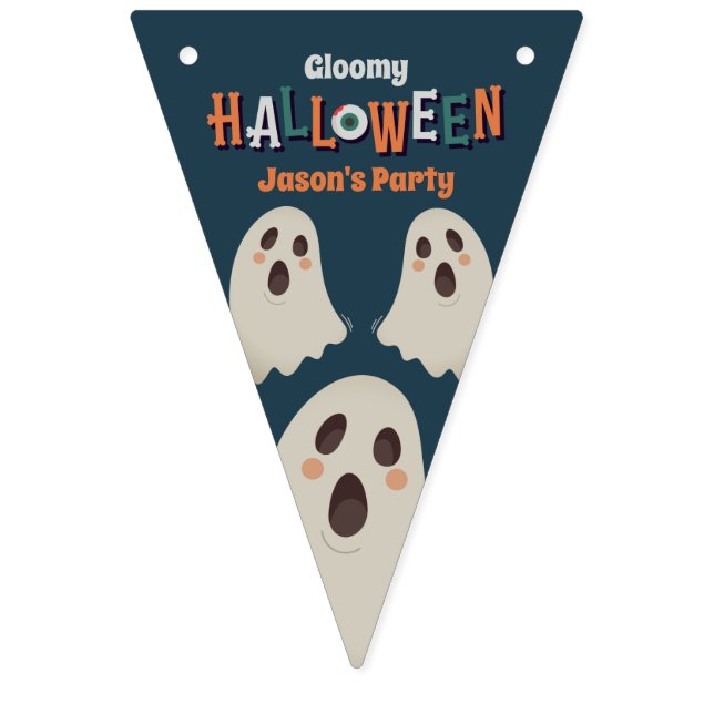 Bannière À Fanions Halloween sombre - (Septième drapeau)