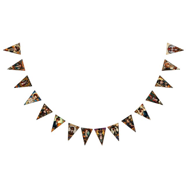 Bannière À Fanions Halloween Steampunk (Tout)