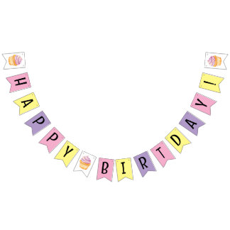 Bannière À Fanions Happy birthday banner 