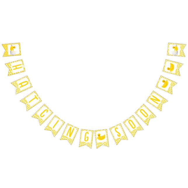 Bannière À Fanions Hatching Bientôt (Tout)