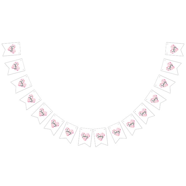 Bannière À Fanions J'aime Zoey (Tout)